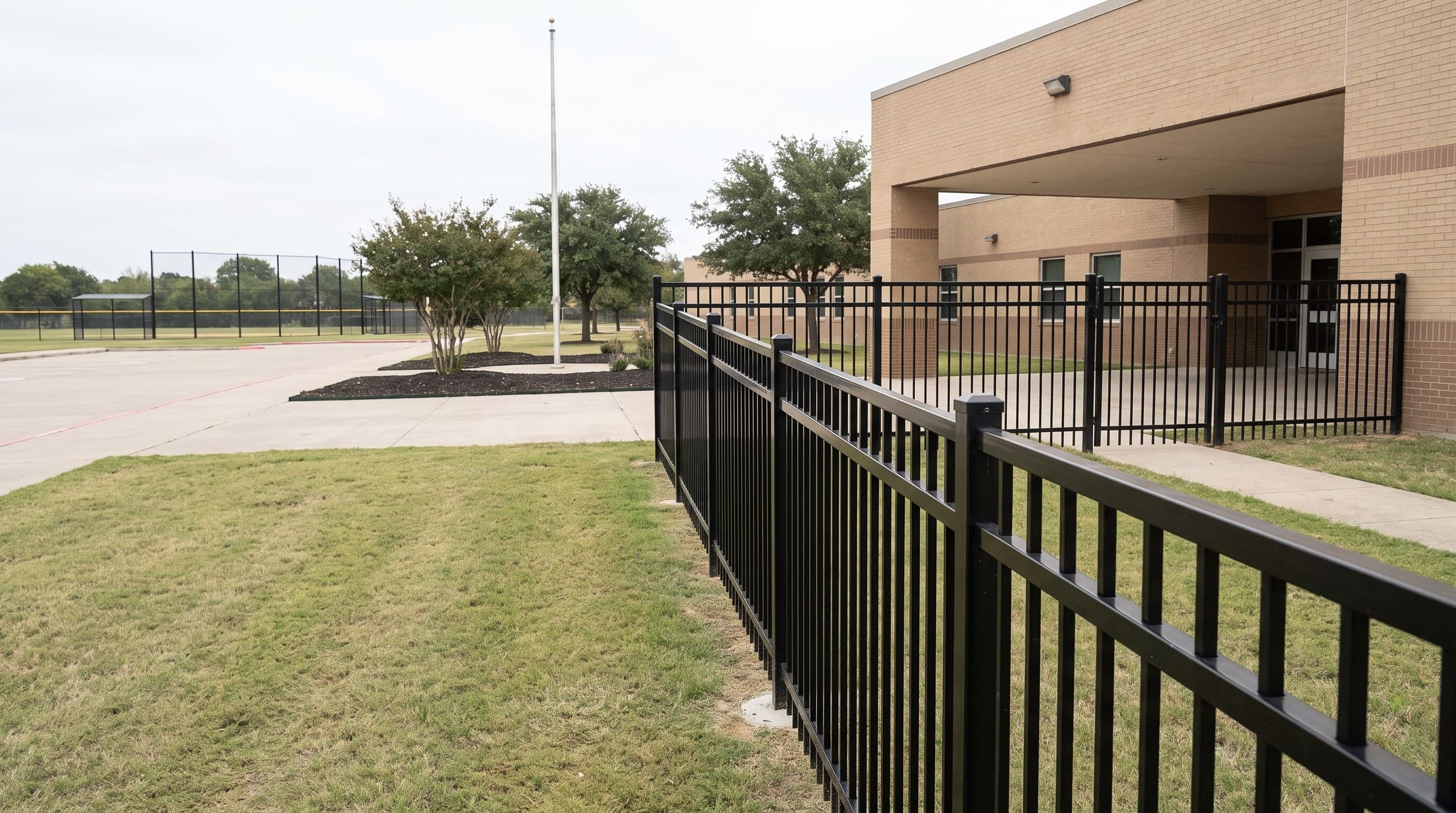 Schools and Campuses fencing built by Johnson Services Company in Texas