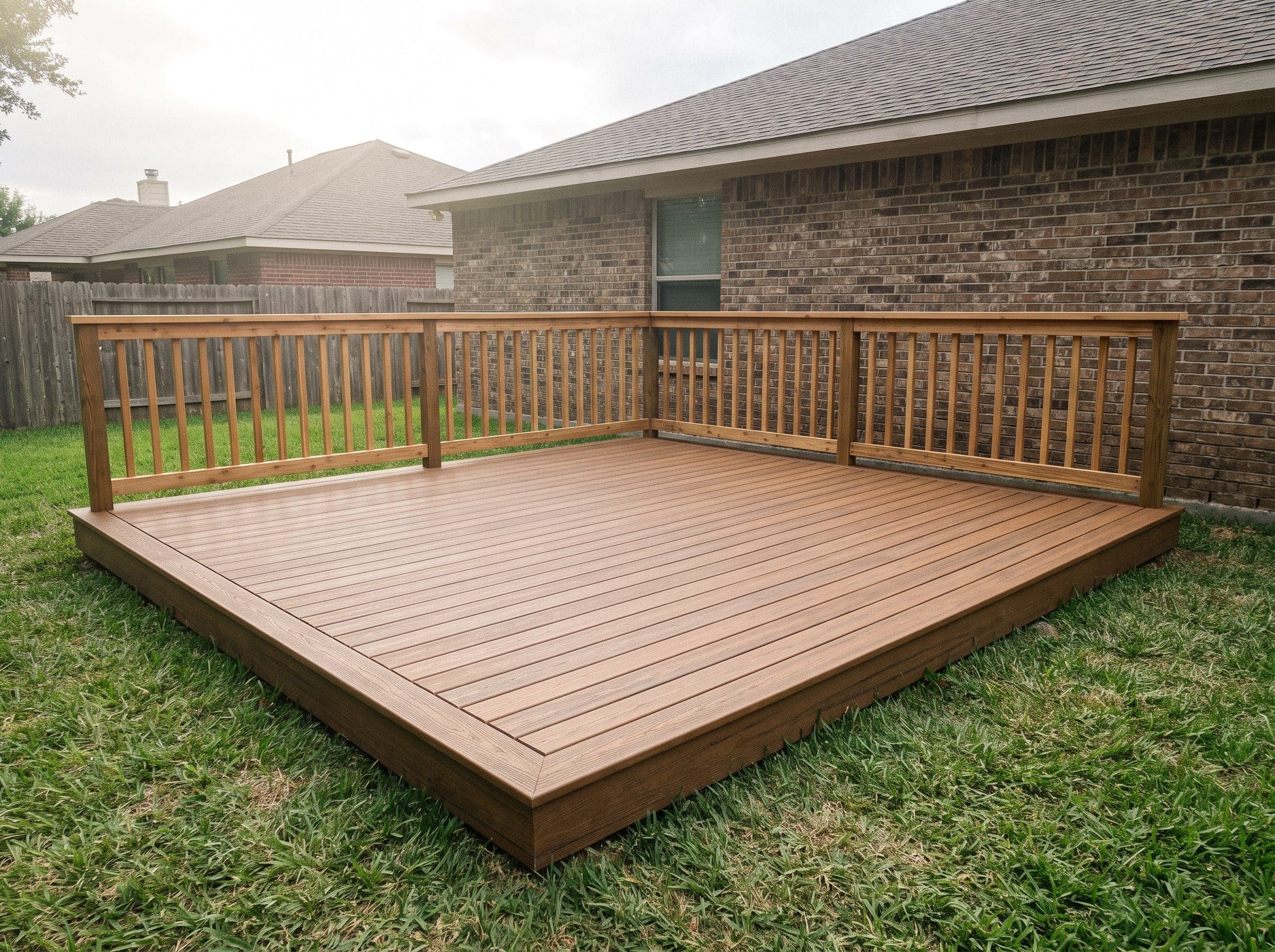 Composite deck built by Johnson Services Company in Texas