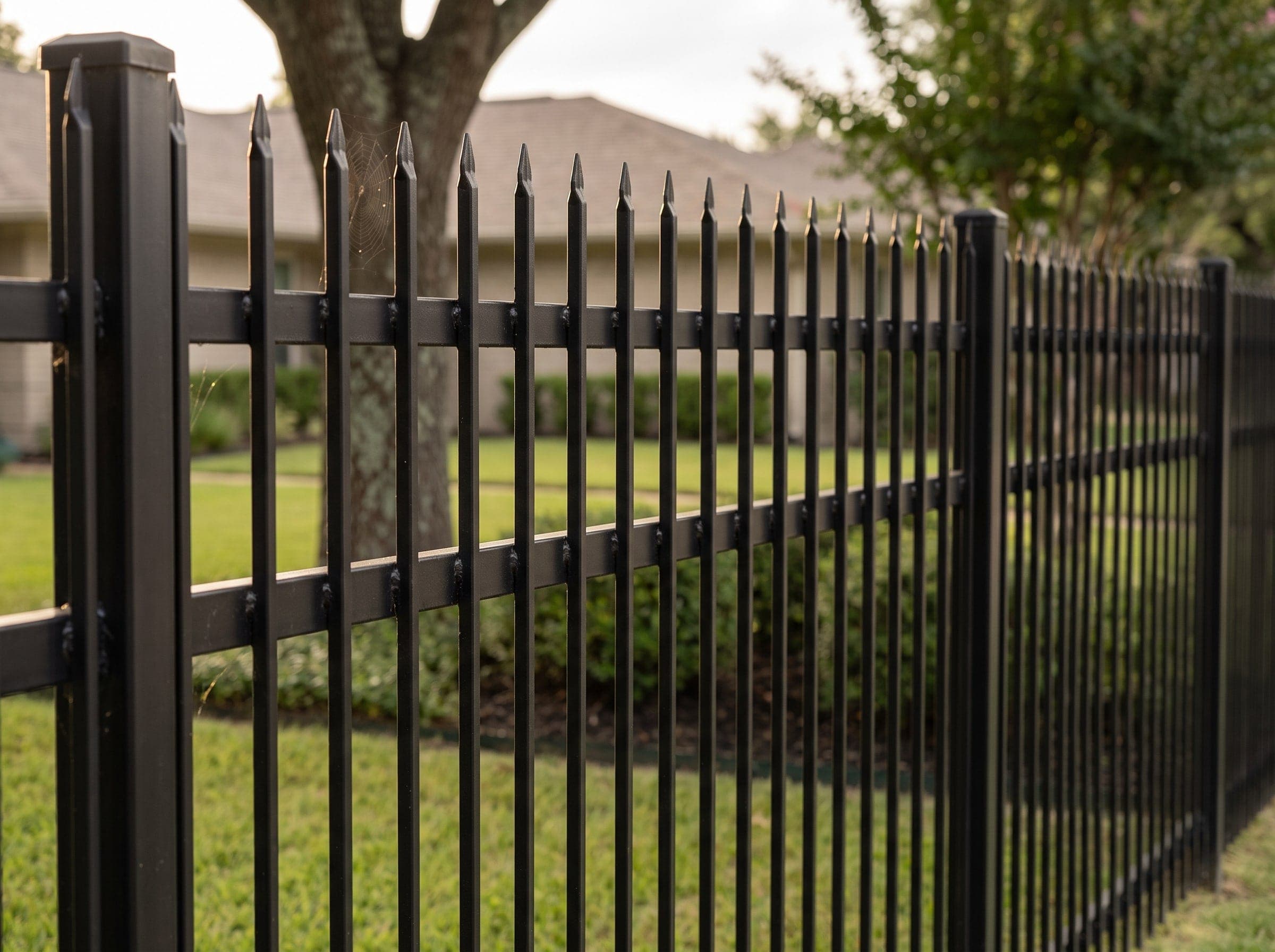 Iron and Aluminum Fences installed by Johnson Services Company in Texas
