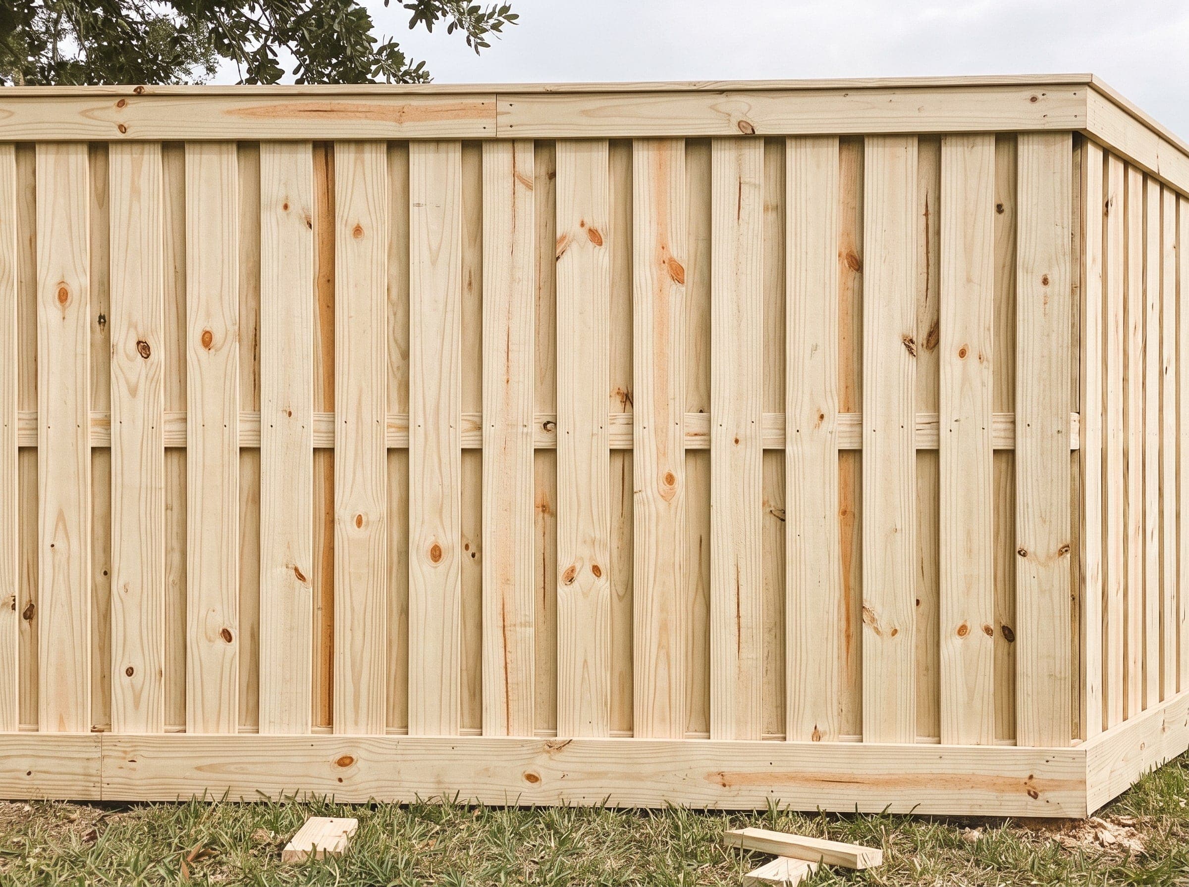 Wood Fences installed by Johnson Services Company in Texas